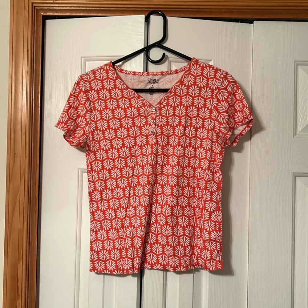 Croft and Barrow Short Sleeve Shirt Women’s Medium